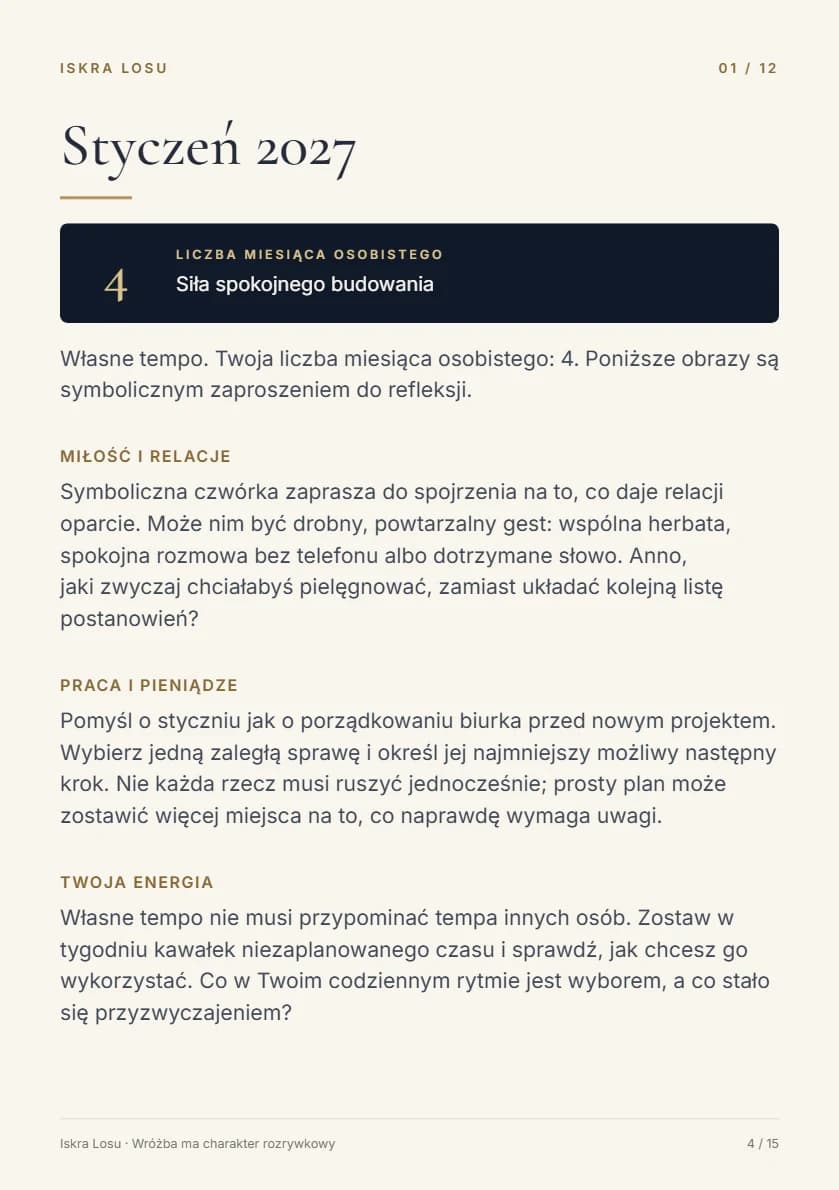 Przykładowy miesiąc: styczeń